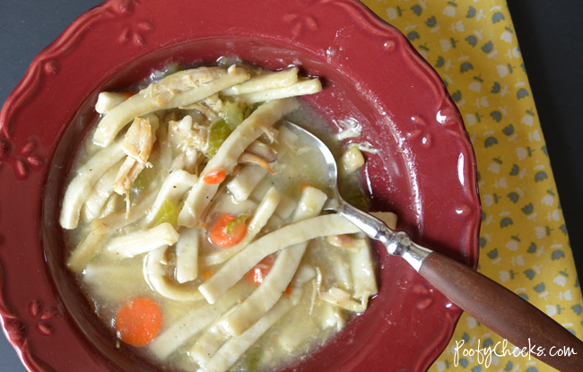 Homemade Chicken Noodle Soup from poofycheeks.com