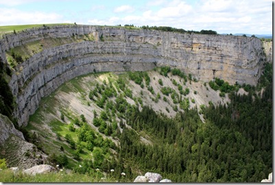 Arrivée au Creux du Van : le Arrivée au Creux du Van : le