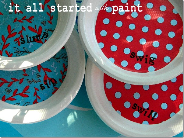 coasters_blue_white_red_polka_dots