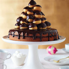 Jam-Filled Cake with Chocolate Glaze