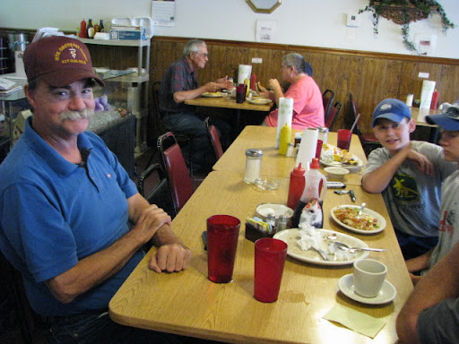 Locals have breakfast at the Corner Cafe on Main Street in Cabool.