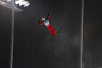 Chinese aerialist in the air