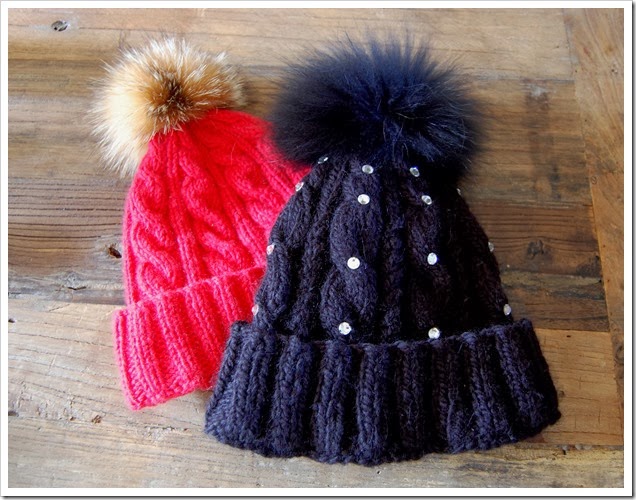 ALPINE ANGEL BEANIES RED AND BLACK