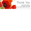 Poppies 9 Thank You Notepaper