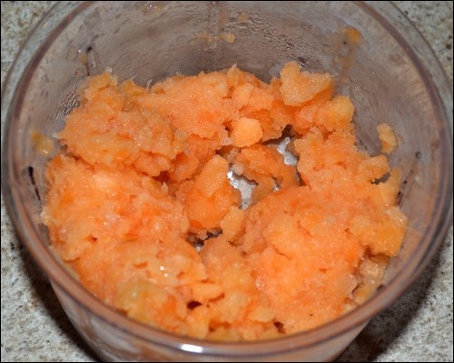 chopped cantaloupe