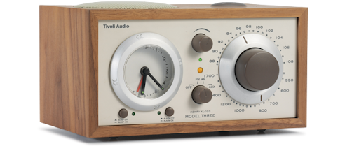 I like the idea of a radio on my desk. And I love the look of this one even when it's turned off. (tivoliaudio.com)