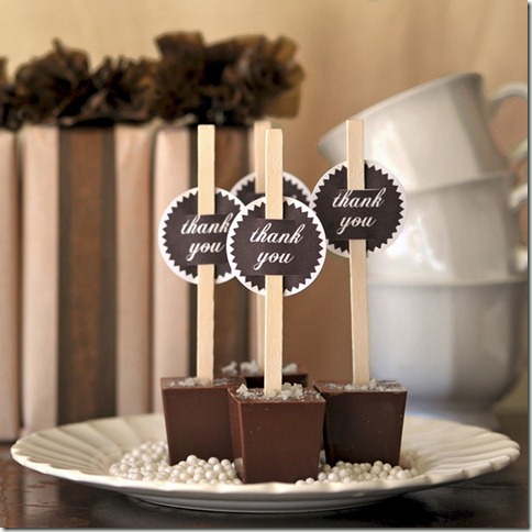 salted chocolate on a stick