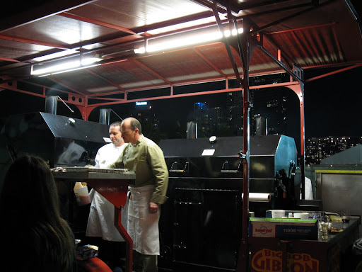 Pitmaster Chris Lilly and his team from Big Bob Gibson's BBQ got cooking at 5:30 am.  When your pulled pork is that good, you don't need to sleep.