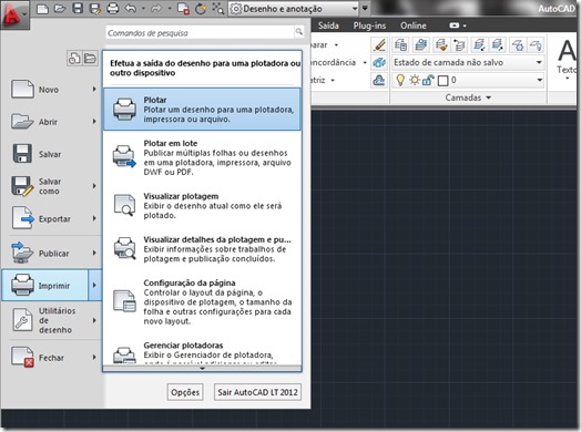 Escolha a impressora DWG To PDF.pc3 , e clique no ícone Propriedades ...