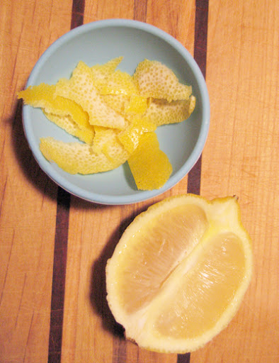 I simmered my quinces with lemon zest and agave nectar. I simmered my quinces with lemon zest and agave nectar.