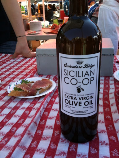 Imported olive oil from Salvatore.