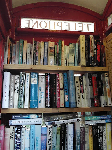 library in a phonebox