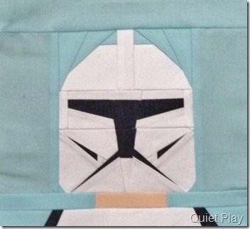 Paper pieced LEGO Clone trooper