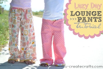 lazy day lounge pants tutorial