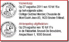 kuifje scherm stempels