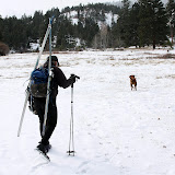 2009_01_25 Fitness break - looking for snow to ski on