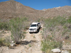 Dropping down a hill in Carrizo Gorge.