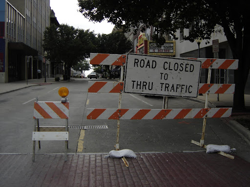 The anticipated date of completion of the construction on the square is September 15th. (photo credit: Sam Senovich)