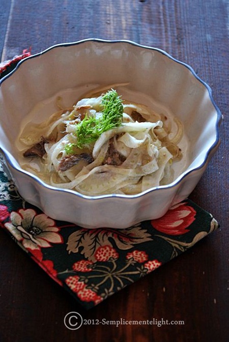 Insalata di finocchi e acciughe
