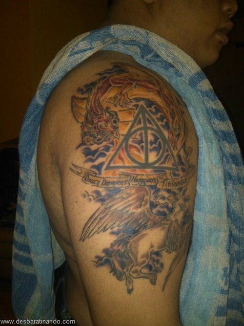 tatuagens harry potter tattoo reliqueas da morte bruxos fan desbaratinando (45)