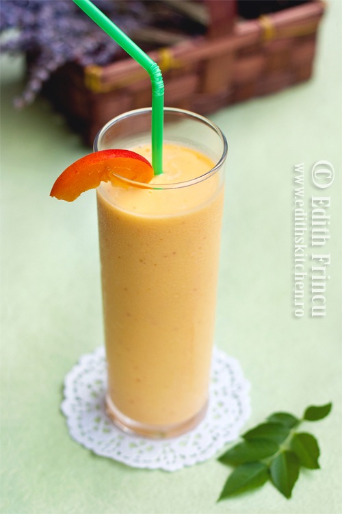 smoothie de mango si piersici 1