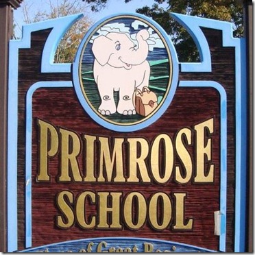 primrose school sign