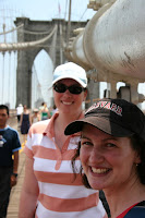 Kellie and Kristy on the Brooklyn Bridge