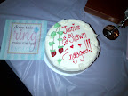 The parents brought a celebratory cake, napkins, and Champagne flutes to kick off the engagement. The parents brought a celebratory cake, napkins, and Champagne flutes to kick off the engagement.