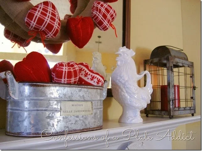 CONFESSIONS OF A PLATE ADDICT Farmhouse Valentine Mantel