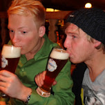 beer drinking in Seefeld, Austria 