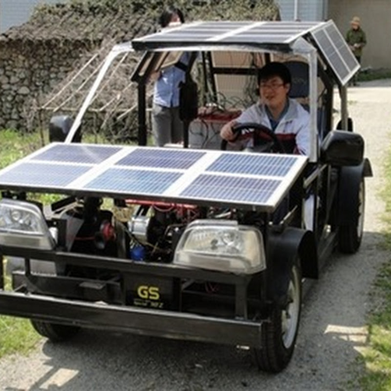 Joven chino Zhuzhen construye coche eléctrico solar por 1.815 euros