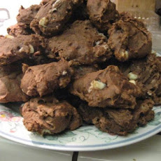 Pumpkin Double Chocolaty Chip Pecan Cookies