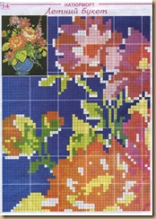 cross stitch fowers