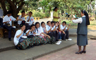Sis Agnes gives pep talk to MCCID Students