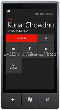 Screenshot 2: How to Call a Number in WP7 using the PhoneCallTask? Screenshot 2: How to Call a Number in WP7 using the PhoneCallTask?