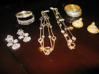 Jewelry from Jennifer Miller, earrings on the left from J.Crew.