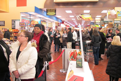 The line is certainly long!  Isn't it glorious to see so many fans of ours?