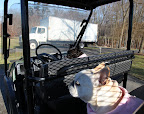 Wow Francesca, that is one big truck!  It even had to use the service entrance to get on the property!6