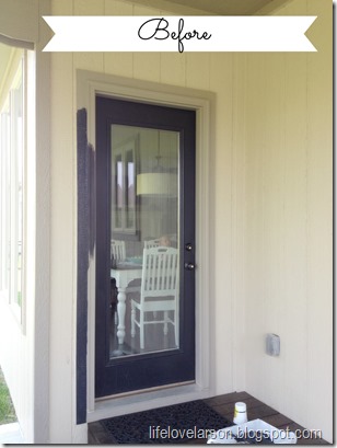Life Love Larson Painted Trim Around Back Door Back Door Trim 1