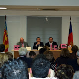 Vista del salón antes de comenzar el acto.