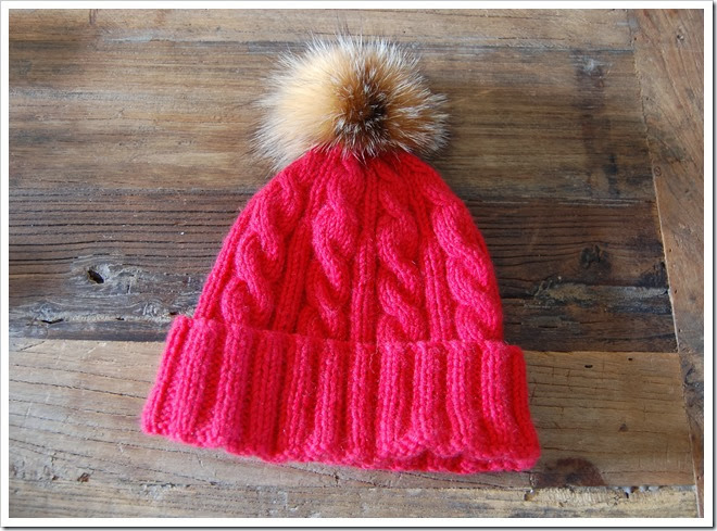 ALPINE ANGEL RED CASHMERE BEANIE1