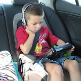 Bryan watching a movie in the car on the way to Nashville 09022011