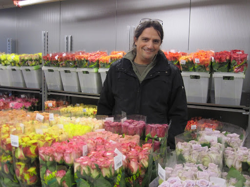 Here is Natan Alpert, managing director of Wholesale Floral, Inc. He is a flower expert and was full of interesting facts about roses.