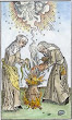 Woodcut Of Two Witches From Ulrich Molitor 1508