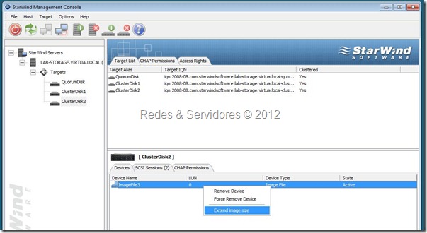 Expansão iSCSI 1 Expansão iSCSI 1