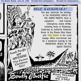 Ad for a show by Maria's father, Tony Toyoda - The Miami News, Dec 20, 1965