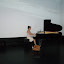 Rehearsing at the Icelandic Pavilion in the evening