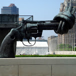 knot in a revolver in New York City, United States 