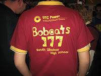 The back of a t-shirt