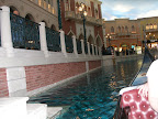 A gondola ride in the Venetian.